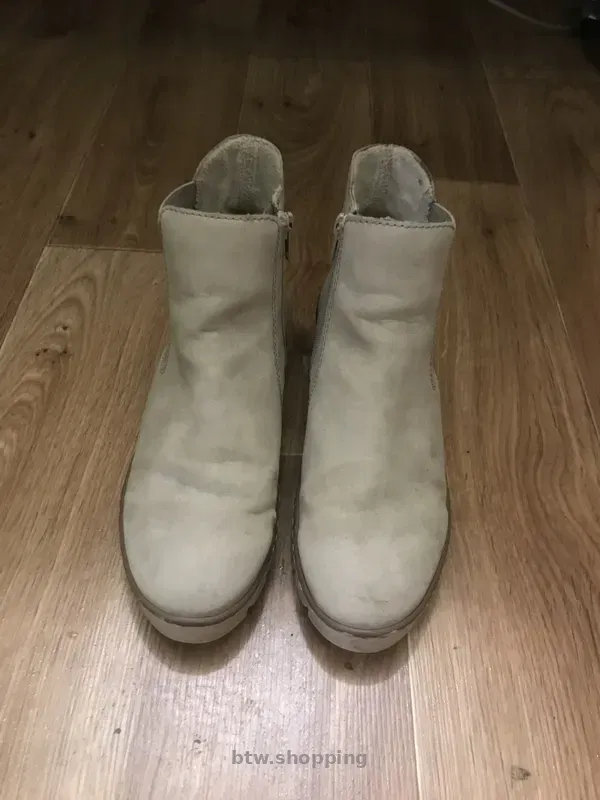 Ботинки бежевые женские Осень-Весна - btw.shopping