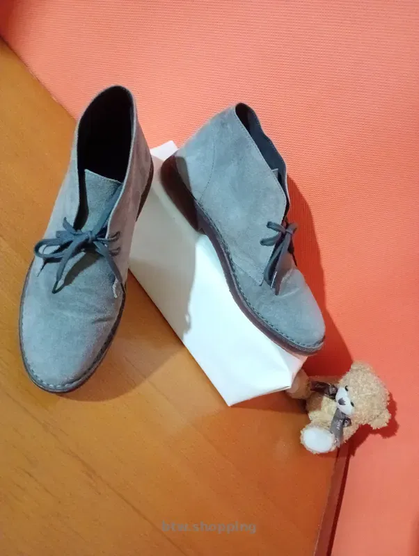 Чоловічі замшеві черевики Bohn Barritt, сірі, розмір 42 - btw.shopping