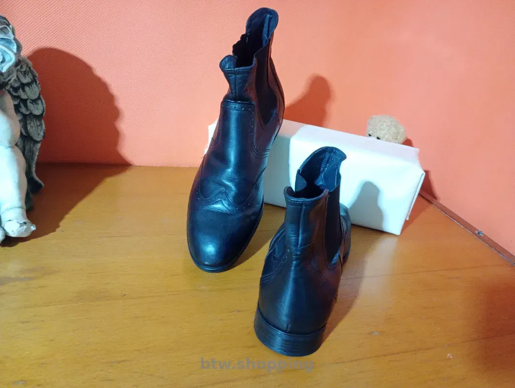 Чоловічі шкіряні черевики Borelli 44 розмір чорні - btw.shopping