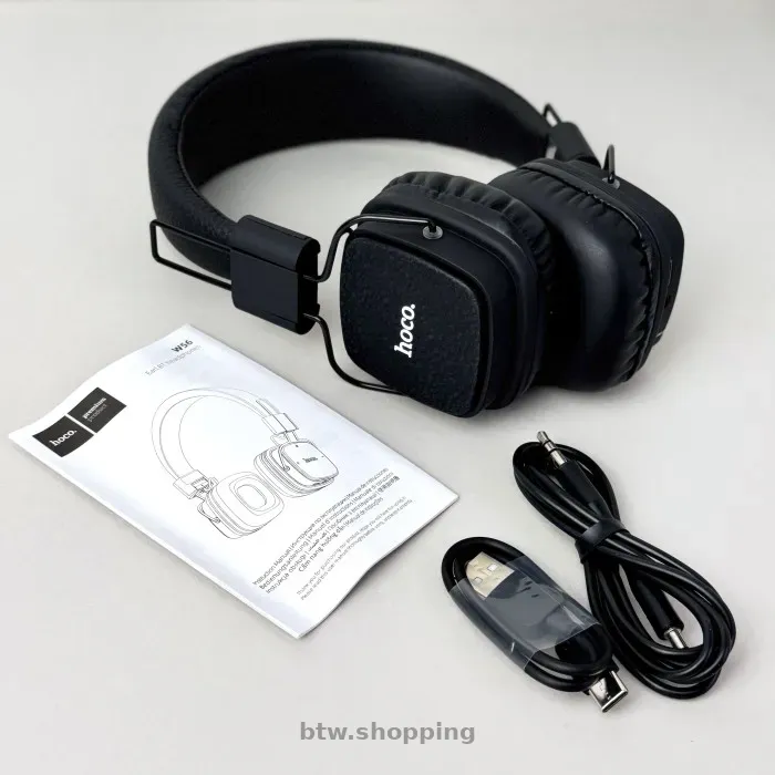 Бездротові Bluetooth навушники Hoco W56 з мікрофоном - btw.shopping