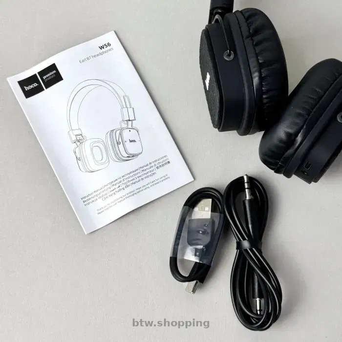 Бездротові Bluetooth навушники Hoco W56 з мікрофоном - btw.shopping