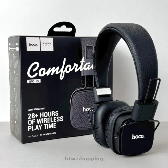 Бездротові Bluetooth навушники Hoco W56 з мікрофоном - btw.shopping