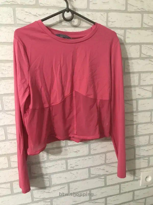 Кроп-топ длинная футболка - btw.shopping