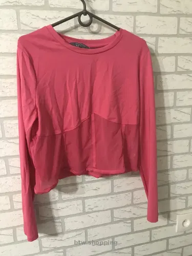 Кроп-топ длинная футболка