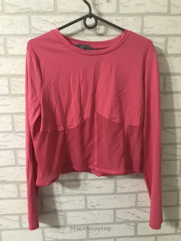 Кроп-топ длинная футболка - btw.shopping