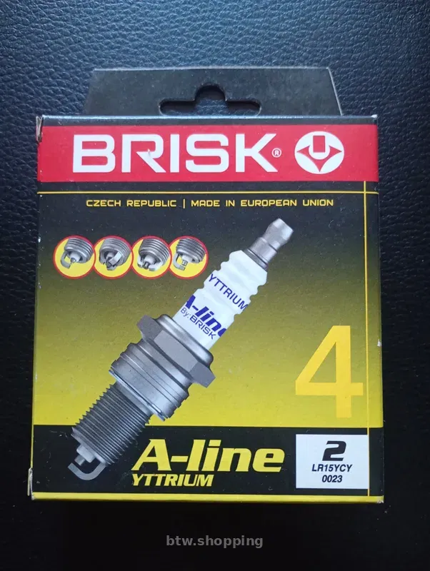 Свічки запалювання BRISK A-Line Yttrium – комплект 4 шт, нові - btw.shopping