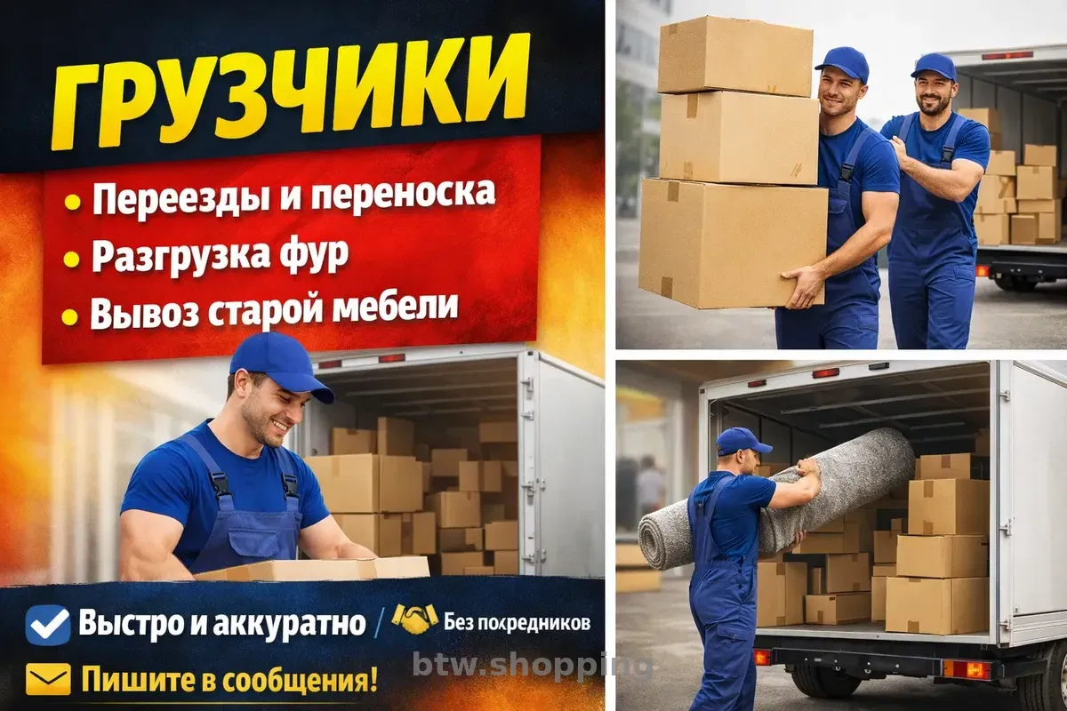 Грузчики Днепр | Переезды | Разгрузка - btw.shopping
