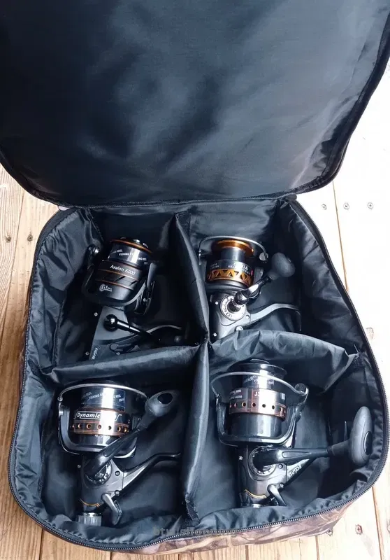 Большая сумка чехол для карповых катушек с размером шпули до 10000 - btw.shopping