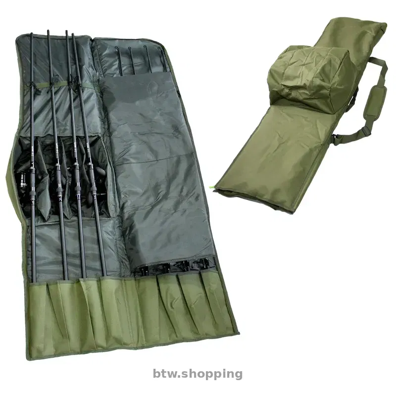 Чехол для карповых удилищ с отделом для катушек - btw.shopping