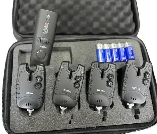 Набор сигнализаторов поклёвки с пейджером Weida 4+1