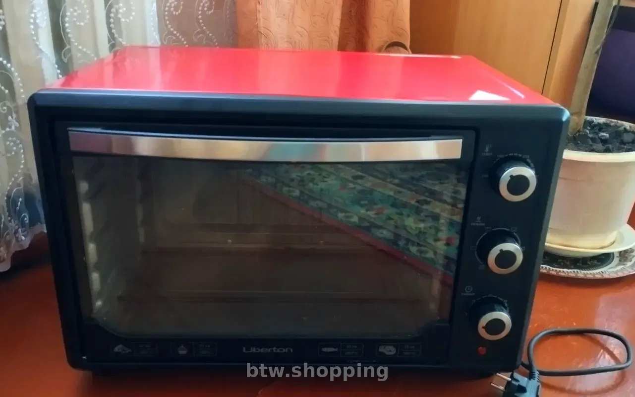 Духовка електрична Liberton LEO-480 Red - btw.shopping