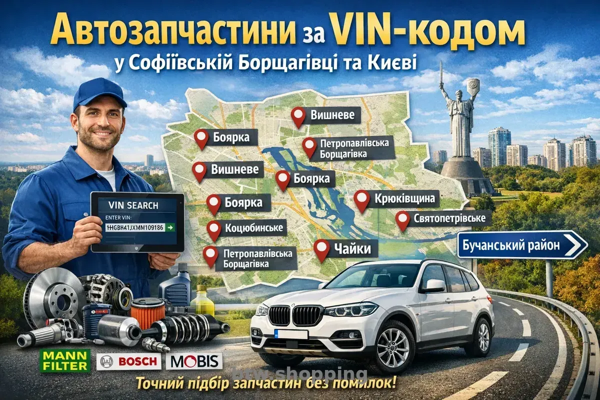 Автозапчастини за VIN кодо з встановленням СТО СІАН SIAN - btw.shopping