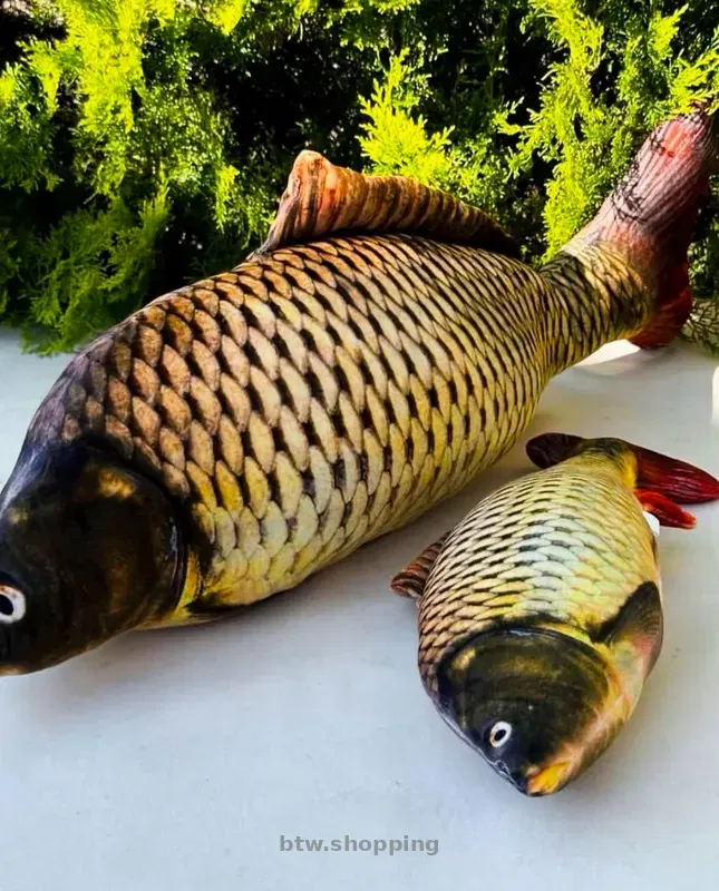 Подушка игрушка антистресс рыба Карп - btw.shopping