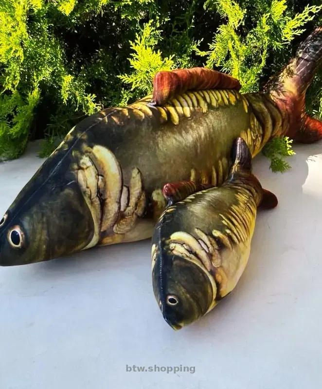 Подушка игрушка антистресс рыба Карп - btw.shopping