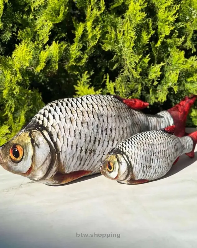 Подушка игрушка антистресс рыба Карп - btw.shopping