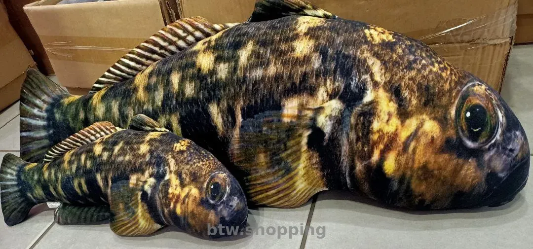 Подушка игрушка антистресс рыба Карп - btw.shopping