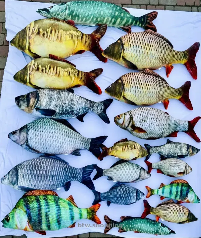 Подушка игрушка антистресс рыба Карп - btw.shopping