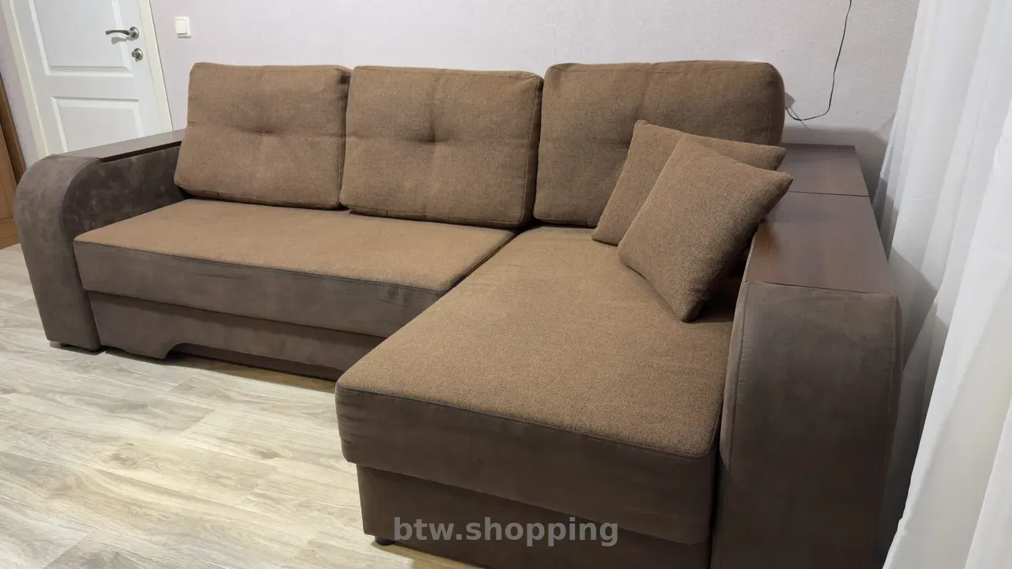 Кутовий диван з нішами / після хімчистки / хороший стан - btw.shopping