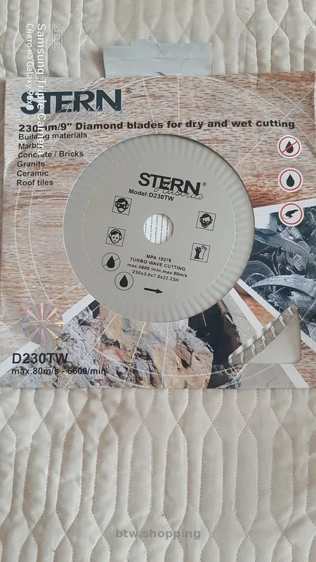 Диск алмазный отрезной по бетону 230мм и по дереву 180мм разные - btw.shopping