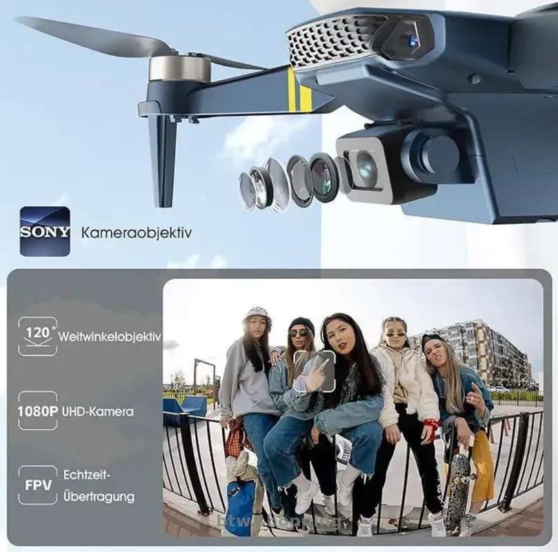 Квадрокоптер із камерою Chubory F89 Micro Foldable Drone Set Дрон - btw.shopping