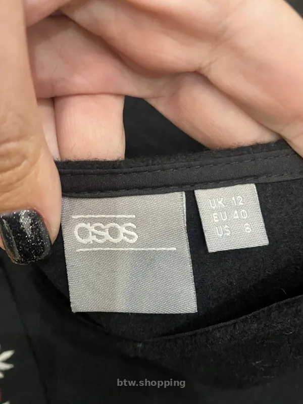 Сукня сарафан тепла вовна з вишивкою ASOS - btw.shopping