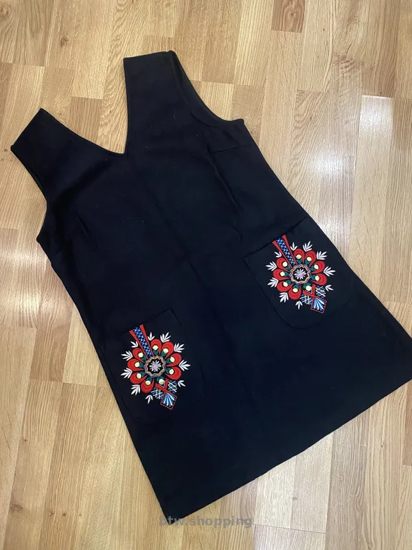 Сукня сарафан тепла вовна з вишивкою ASOS - btw.shopping