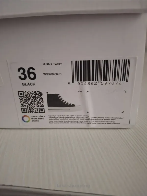 Чорно-білі кеди Jenny Fairy (р. 36) - btw.shopping