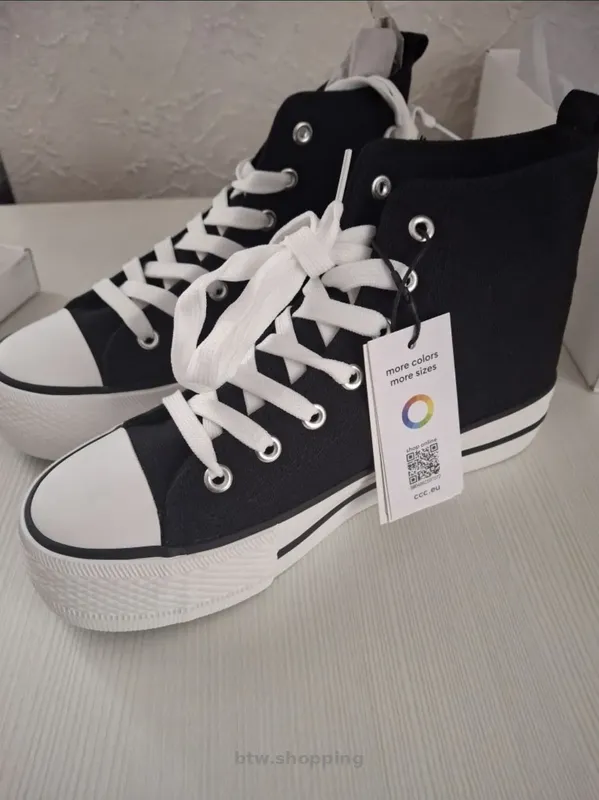 Чорно-білі кеди Jenny Fairy (р. 36) - btw.shopping