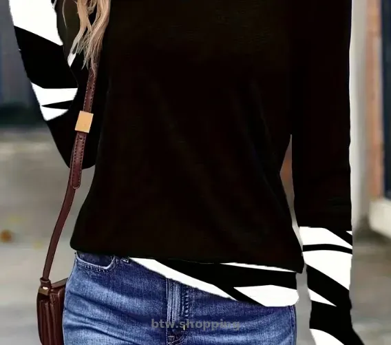 Жіноча туніка,  футболка з довгим рукавом  Чорна, нова - btw.shopping