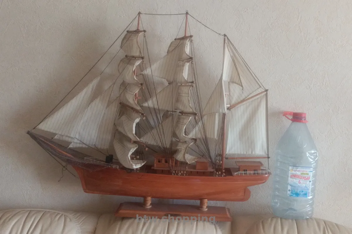 Деревянный парусник 90×75 - btw.shopping