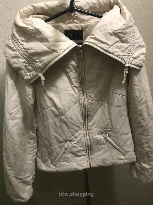 Principles куртка пуховик Белая/кремовая - btw.shopping