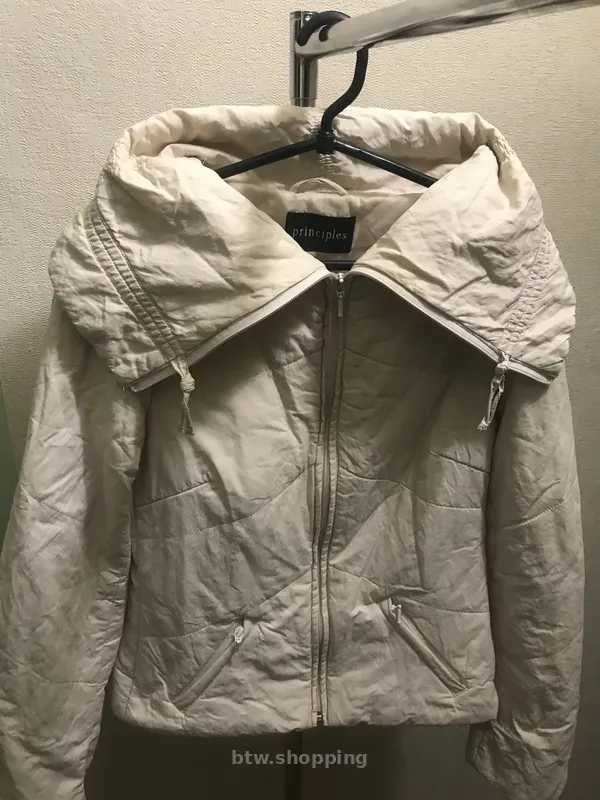 Principles куртка пуховик Белая/кремовая - btw.shopping