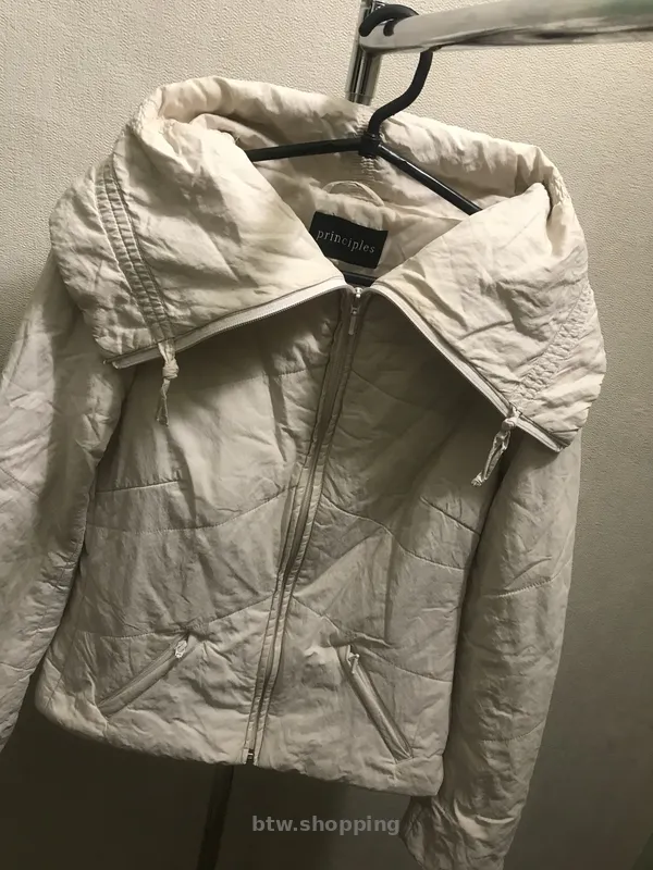 Principles куртка пуховик Белая/кремовая - btw.shopping