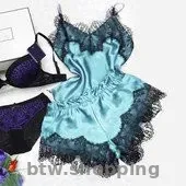 Сексуальна піжама (на бретельках) з мереживом  - нова - btw.shopping