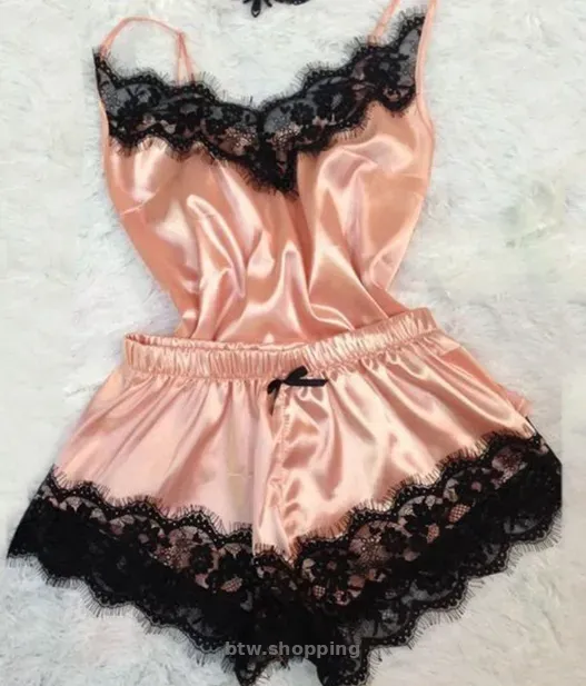 Сексуальна піжама (на бретельках) з мереживом  - нова - btw.shopping