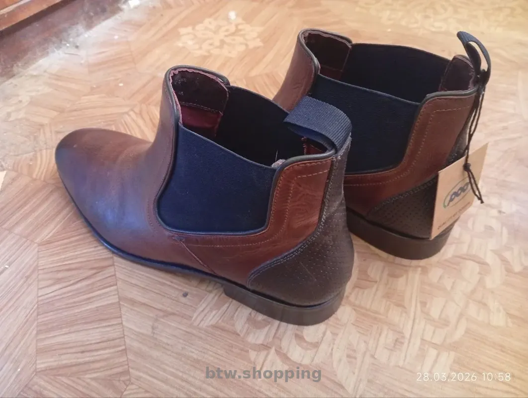 Шкіряні якісні чоловічі чоботи фірми Pod - btw.shopping