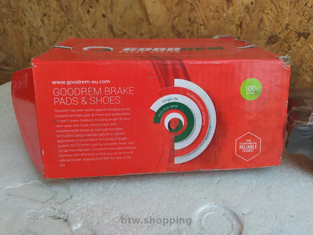 Тормозные колодки Goodrem, комплект RM1234 - btw.shopping