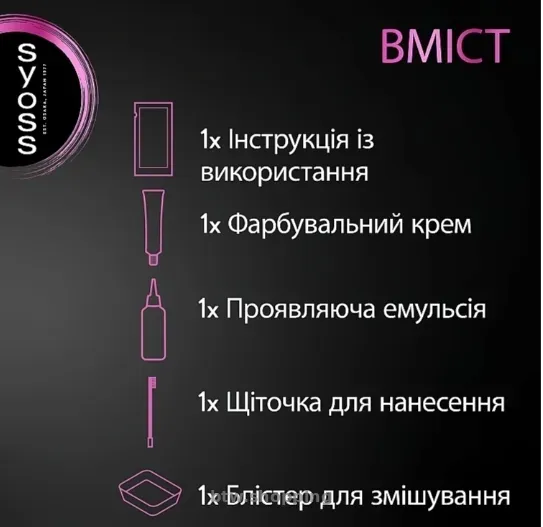 Краска "Syoss" для бровей стойкая тёмно-каштановая - btw.shopping