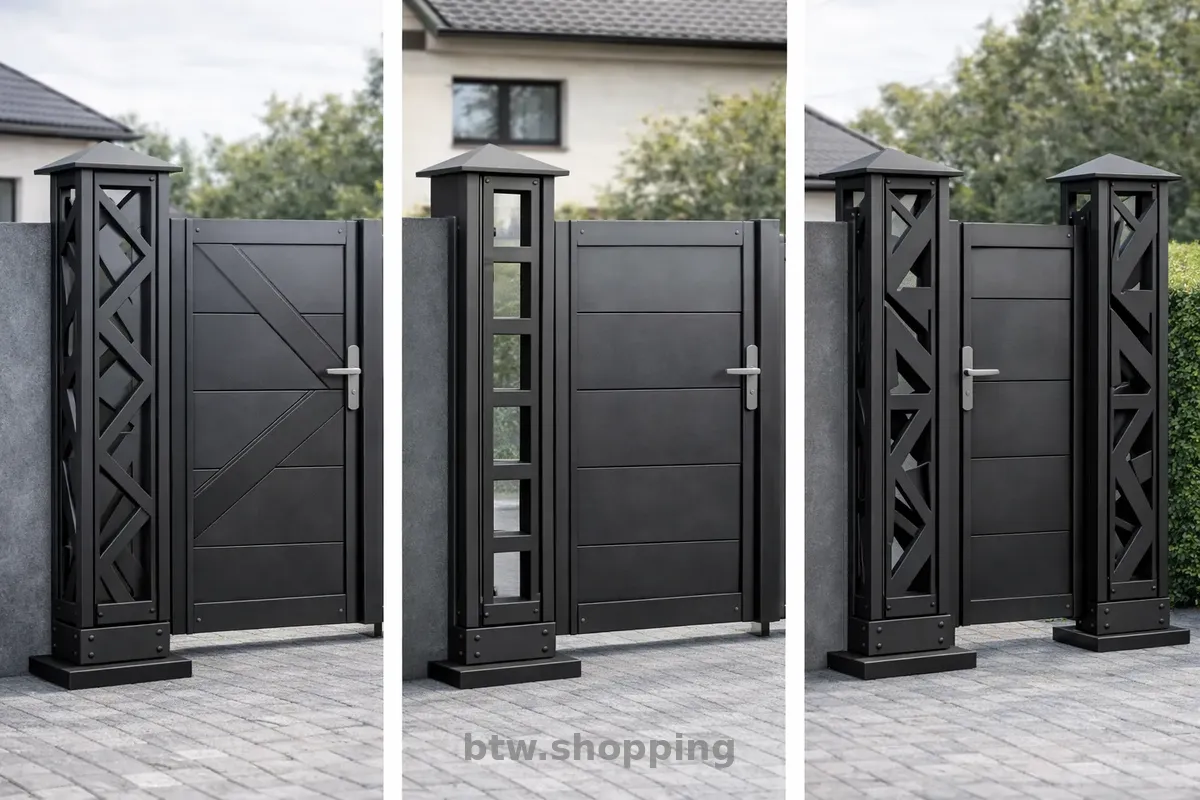 Декоративні металеві стовпчики для паркану, воріт, хвіртки - btw.shopping