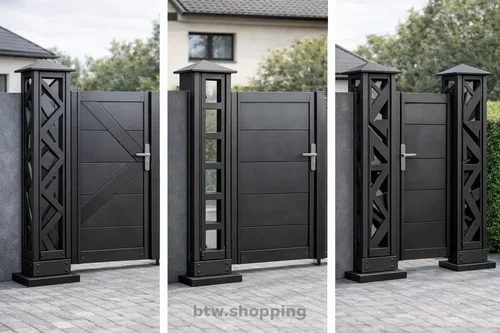 Декоративні металеві стовпчики для паркану, воріт, хвіртки