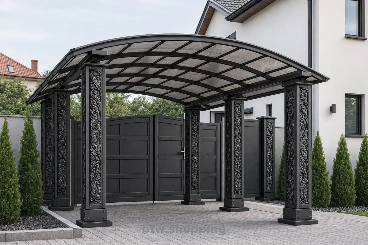 Декоративні металеві стовпчики для паркану, воріт, хвіртки - btw.shopping