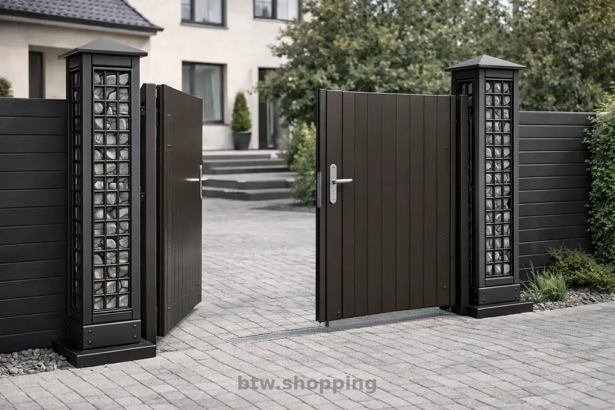 Декоративні металеві стовпчики для паркану, воріт, хвіртки - btw.shopping