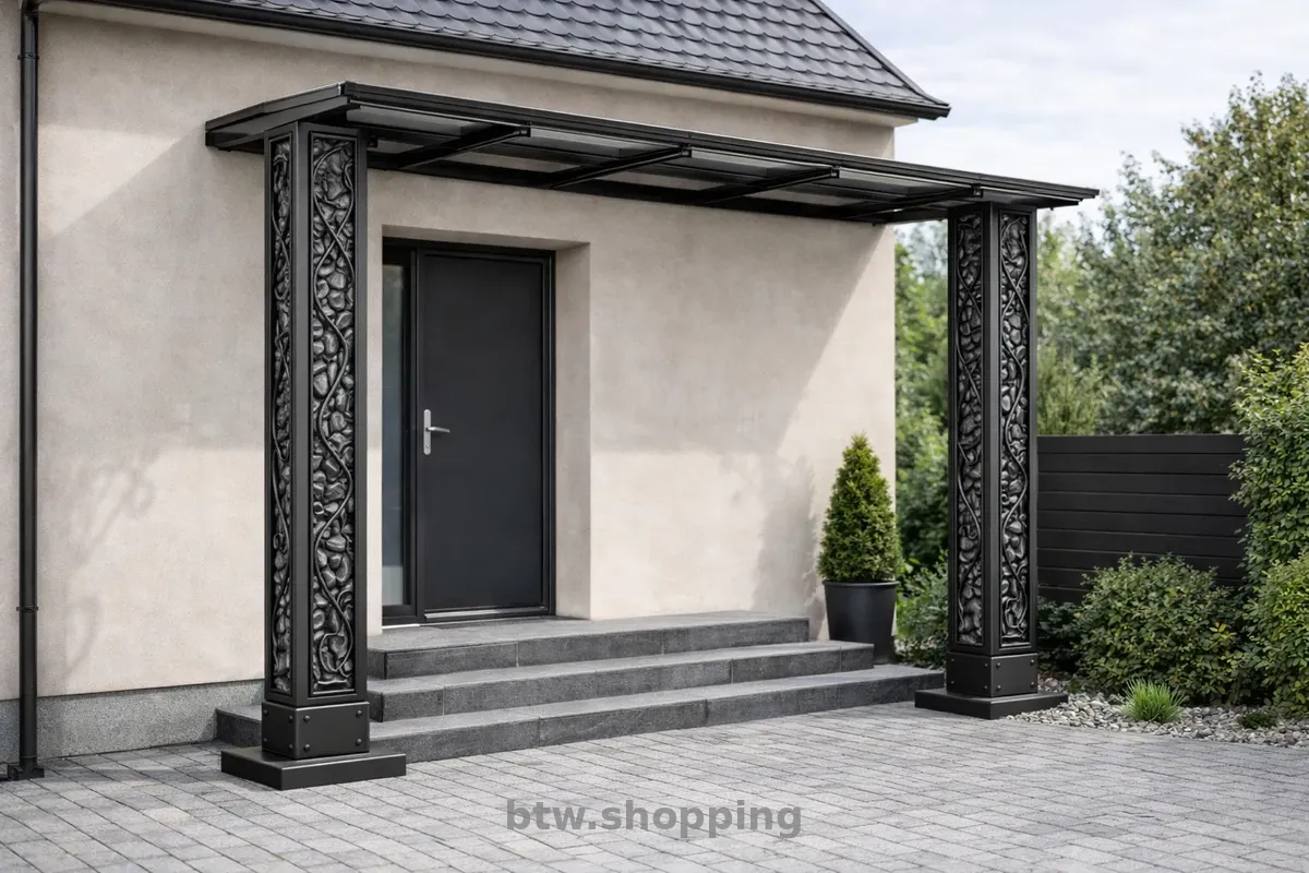 Декоративні металеві стовпчики для паркану, воріт, хвіртки - btw.shopping