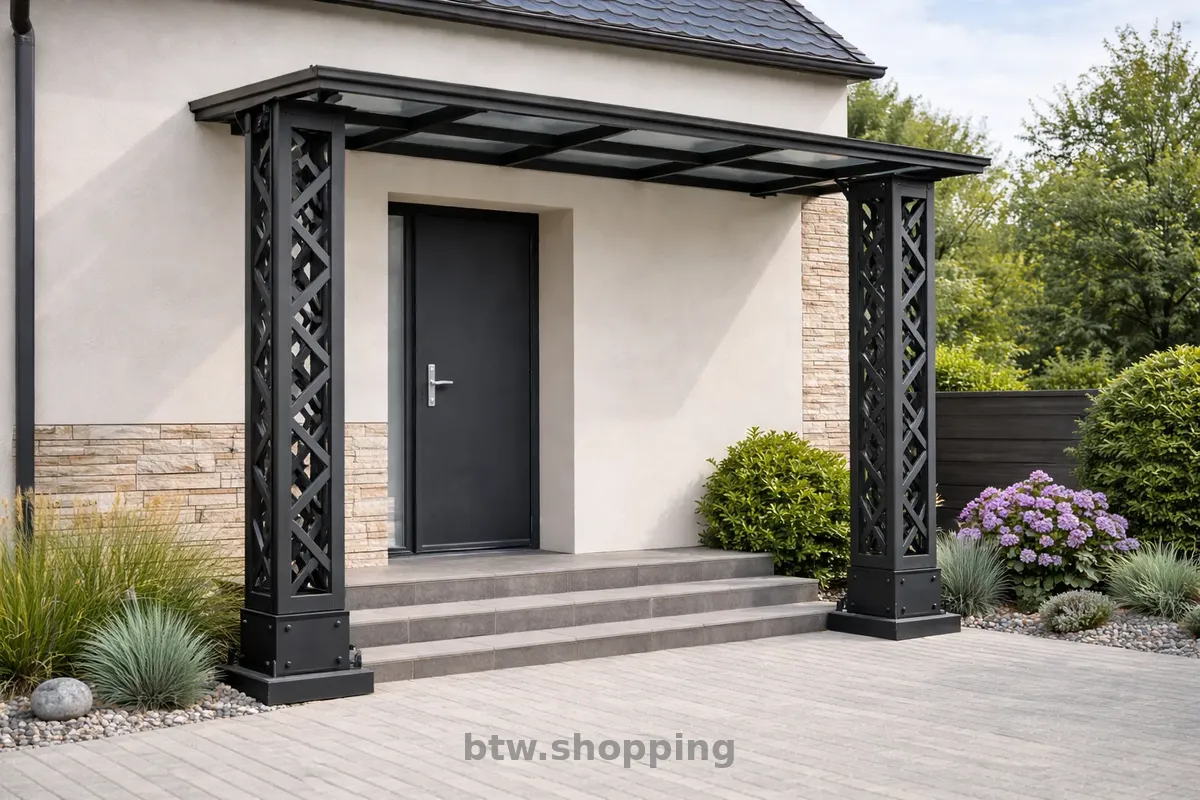 Декоративні металеві стовпчики для паркану, воріт, хвіртки - btw.shopping