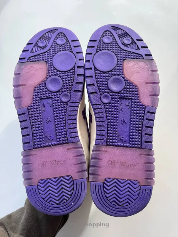 Кроссовки Off-White Out Of Office White Purple (original) - btw.shopping