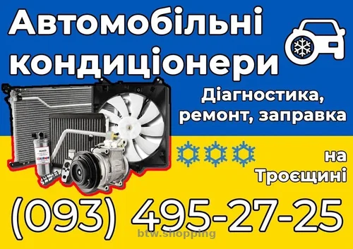 Заправка автомобільних кондиціонерів на Троєщині
