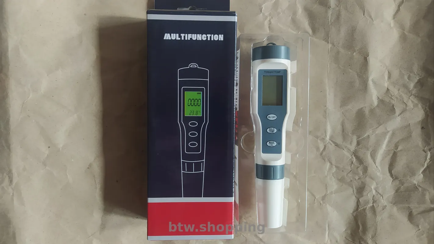 PH-метр EZ9901 комбинированный pH/TDS/Temp с ПОДСВЕТКОЙ - btw.shopping