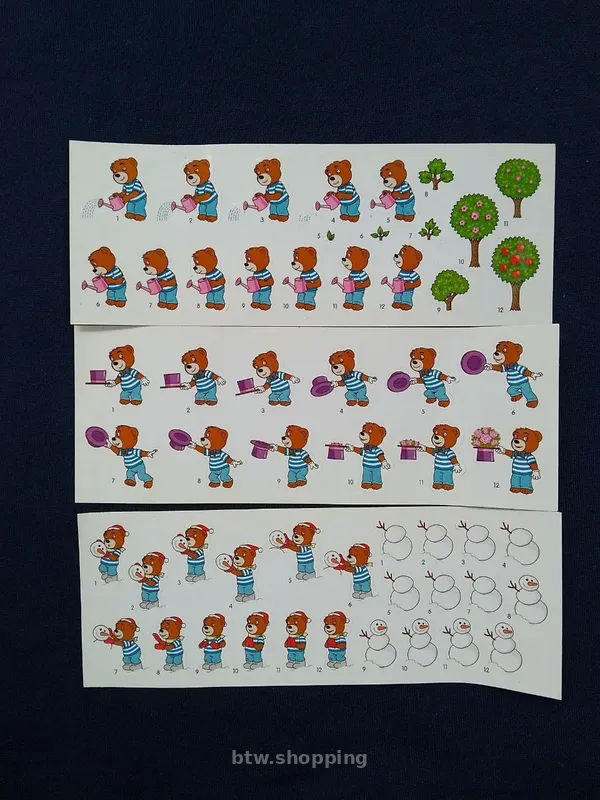 Казкові наліпки Барні та iншi рiзньоманiтнi + (ПОДАРУНОК) - btw.shopping