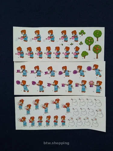 Казкові наліпки Барні та iншi рiзньоманiтнi + (ПОДАРУНОК)