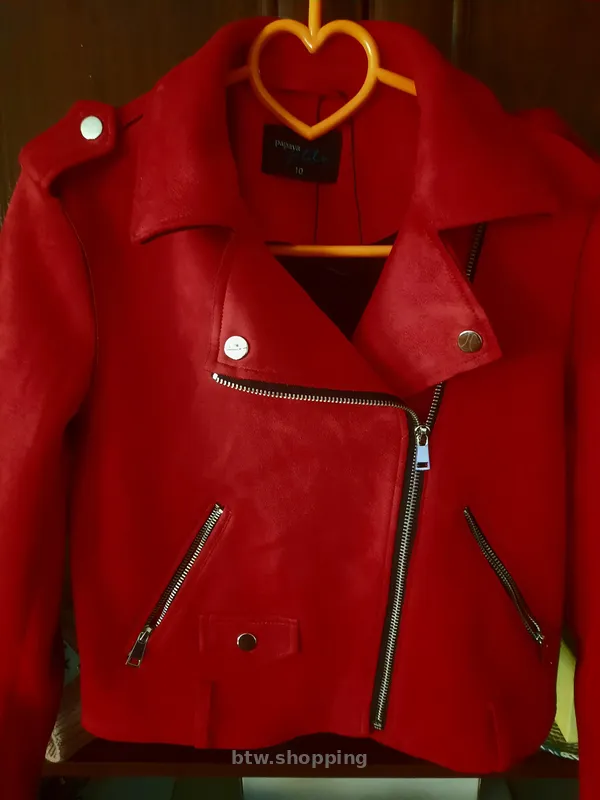 Короткий пиджак из замши - btw.shopping